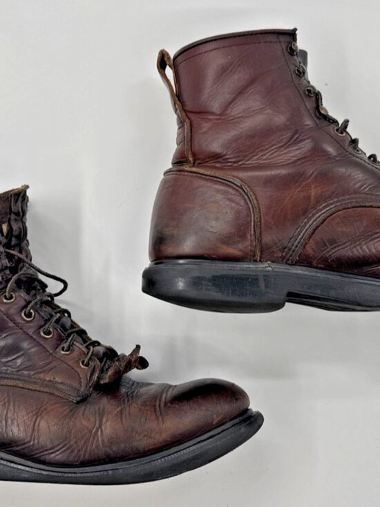 Red Wing Logger Boots Mens 13 Supersole Brown Leather Lace Up Biker 931 Y2K main image 8